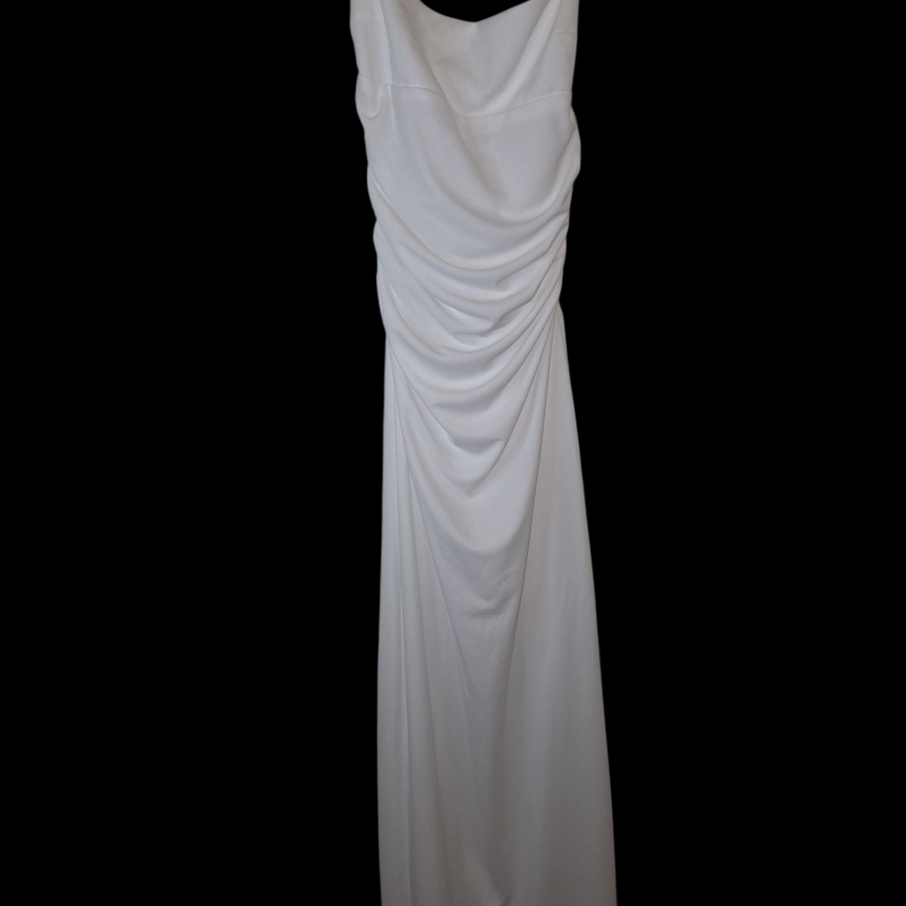 Zara Chic Strapless White Dress